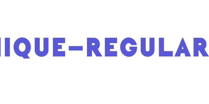 Unique-Regular Font Download