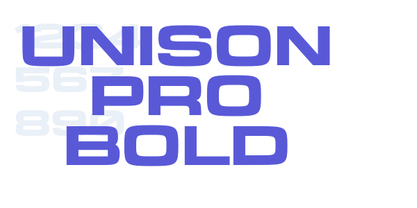 Unison Pro Bold font free