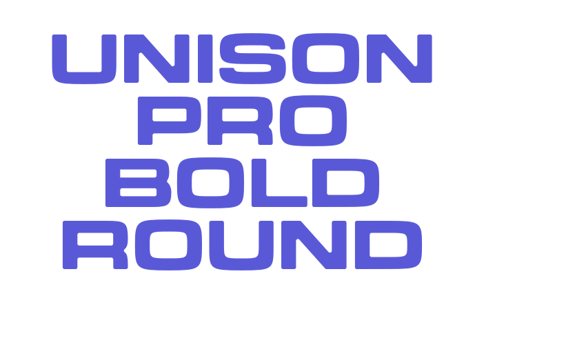 Unison Pro Bold Round Font Download