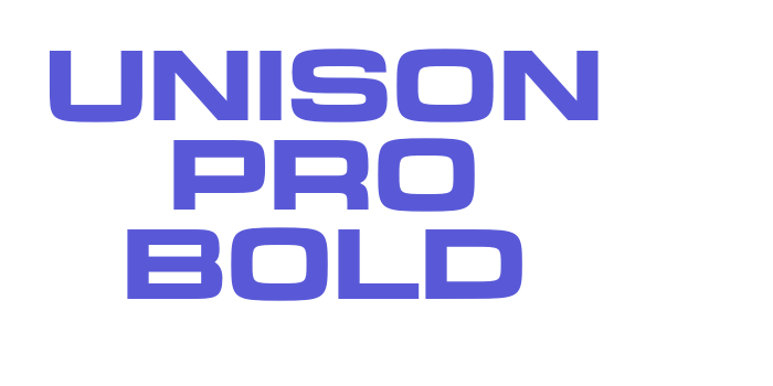 Unison Pro Bold Font Download