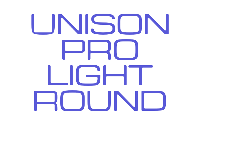 Unison Pro Light Round Font