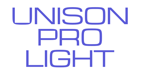 Unison Pro Light Font