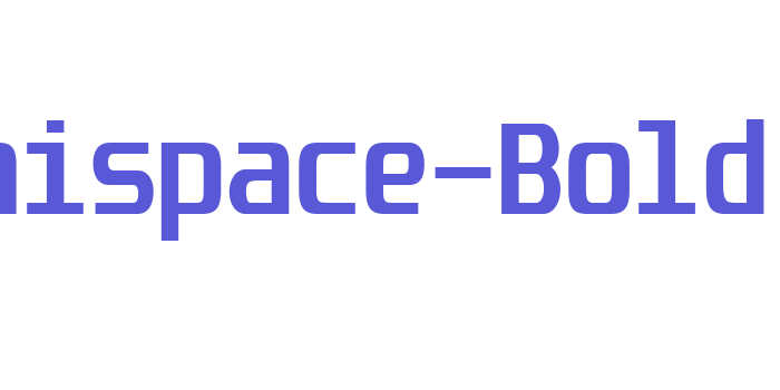 Unispace-Bold Font