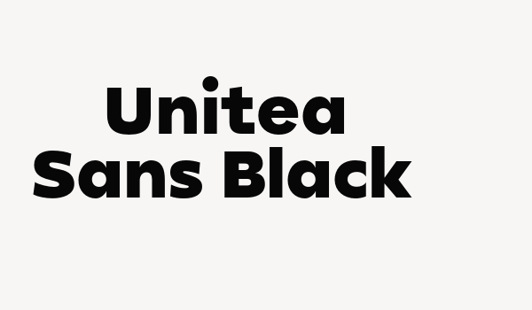 Unitea Sans Black Font