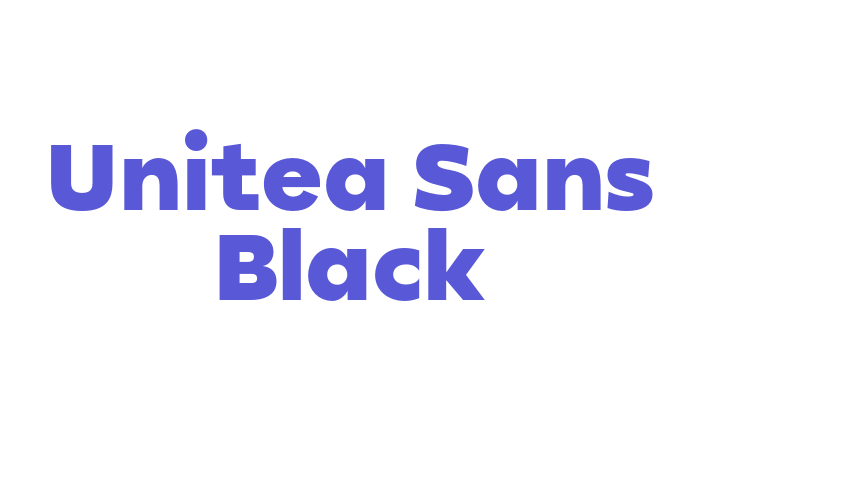 Unitea Sans Black Font Download