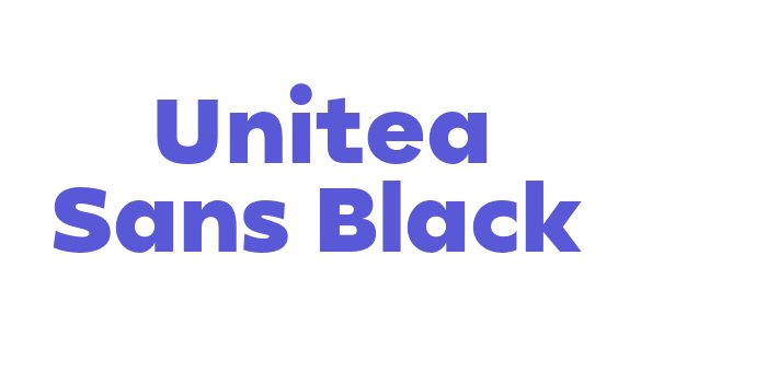 Unitea Sans Black Font Download