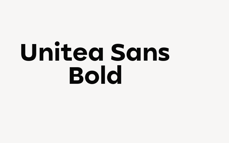 Unitea Sans Bold Font