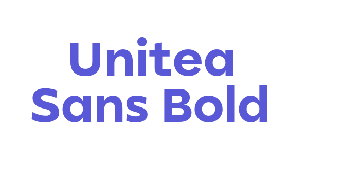 Unitea Sans Bold Font