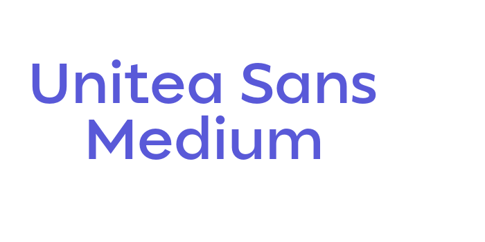 Unitea Sans Medium Font Download