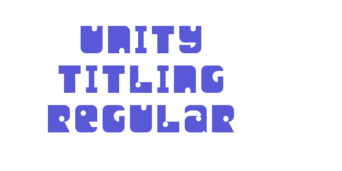 Unity Titling Regular Font Download