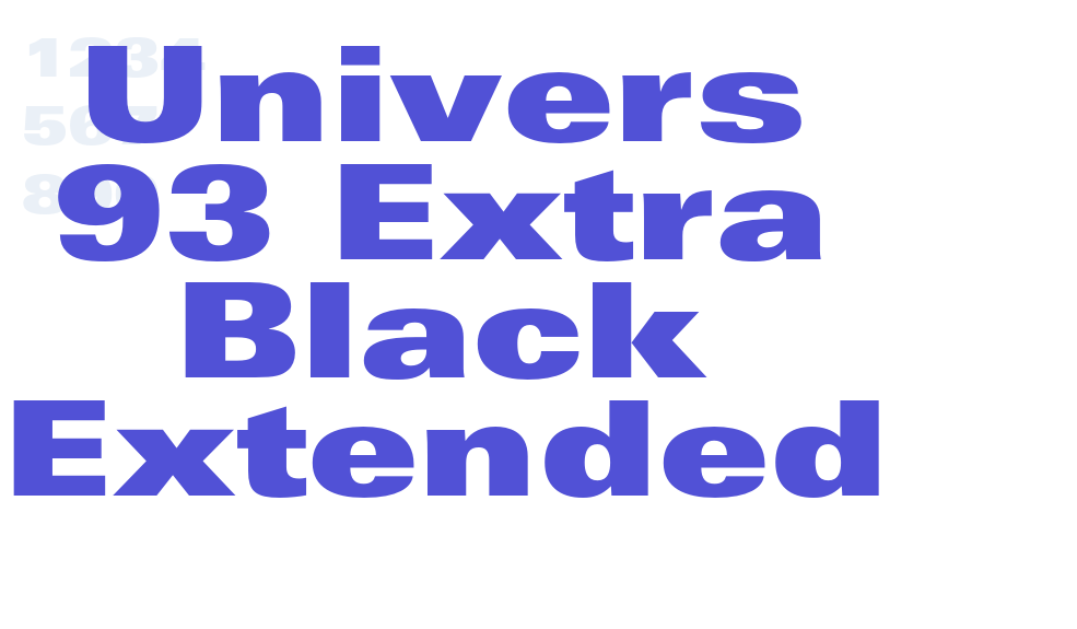 Univers 93 Extra Black Extended-font-download