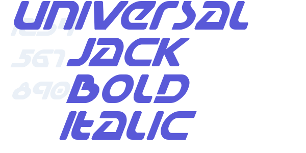 Universal Jack Bold Italic font