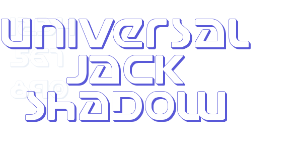 Universal Jack Shadow font