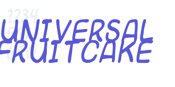 Universal fruitcake font