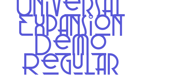 Universal Expansion Demo Regular Font Download