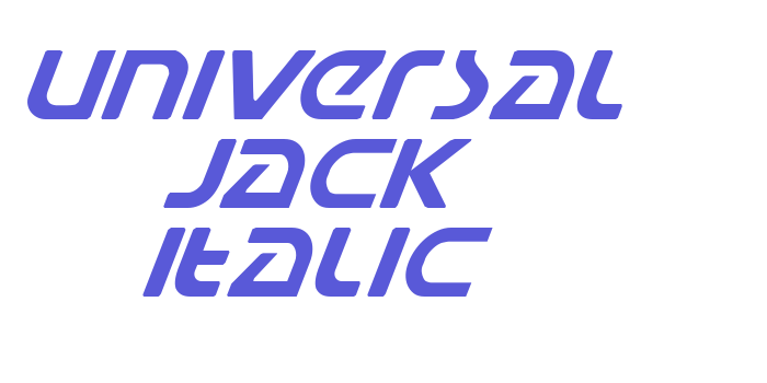 Universal Jack Italic Font Download