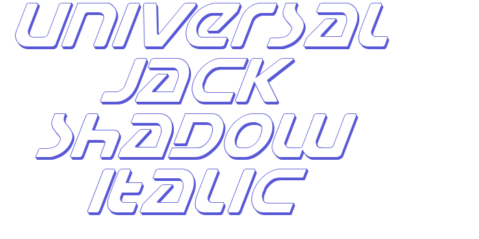 Universal Jack Shadow Italic Font Download