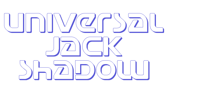 Universal Jack Shadow Font Download