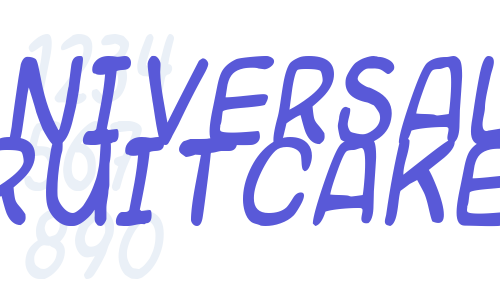 Universal fruitcake Font Download