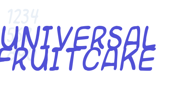 Universal fruitcake font download