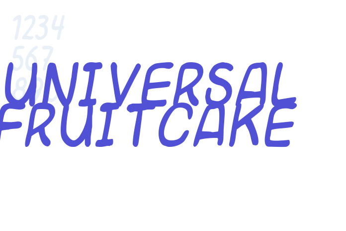 Universal fruitcake font download