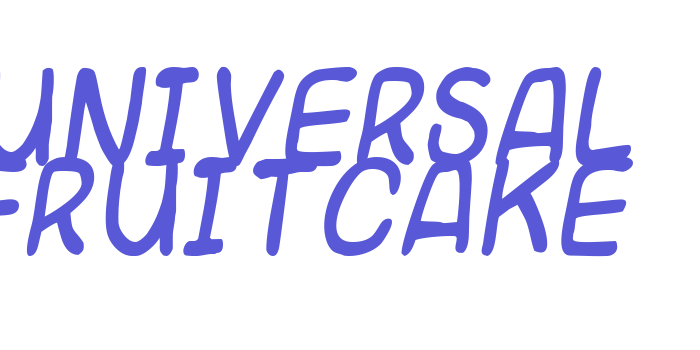 Universal fruitcake Font