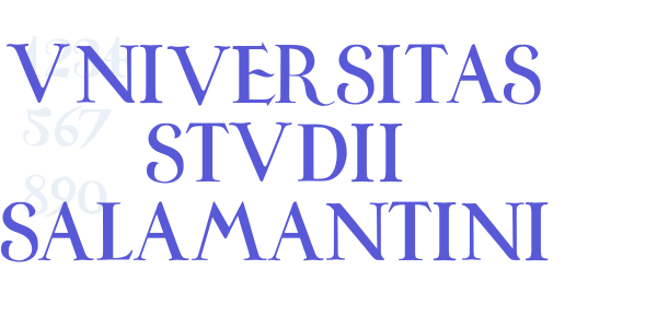 Universitas Studii Salamantini font free