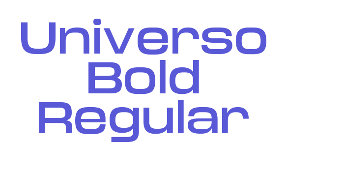 Universo Bold Regular Font Download