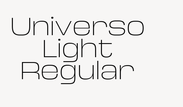 Universo Light Regular Font