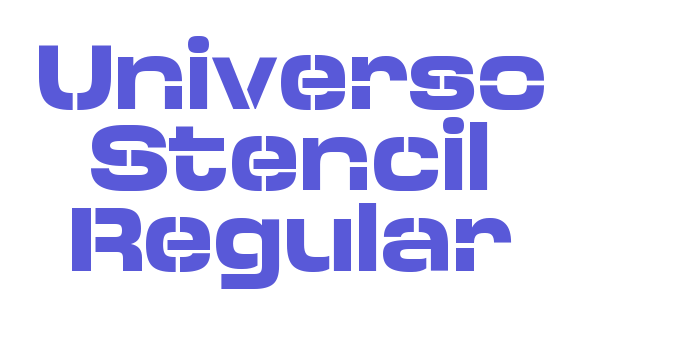 Universo Stencil Regular Font Download