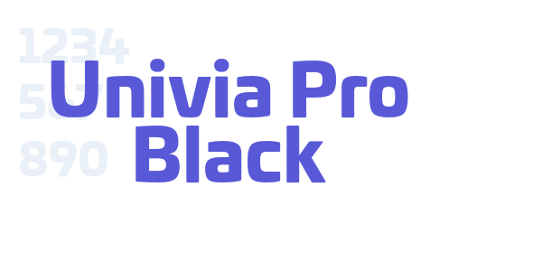 Univia Pro Black font free