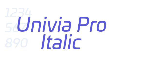 Univia Pro Italic font free