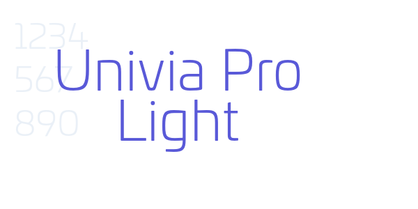 Univia Pro Light font free