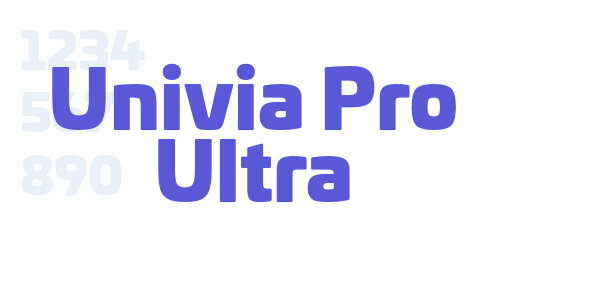 Univia Pro Ultra font free