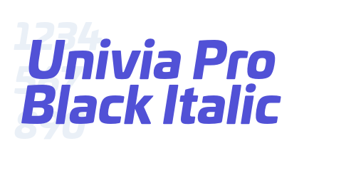 Univia Pro Black Italic-font-download