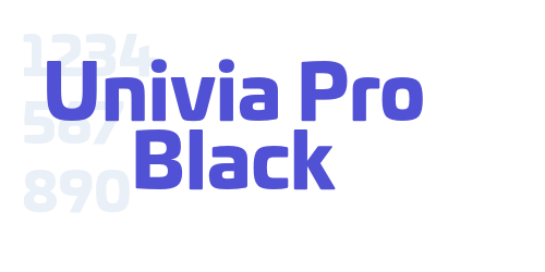 Univia Pro Black-font-download