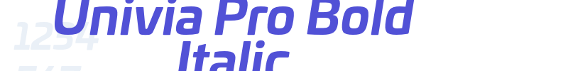 Univia Pro Bold Italic-font