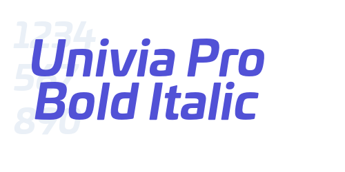 Univia Pro Bold Italic