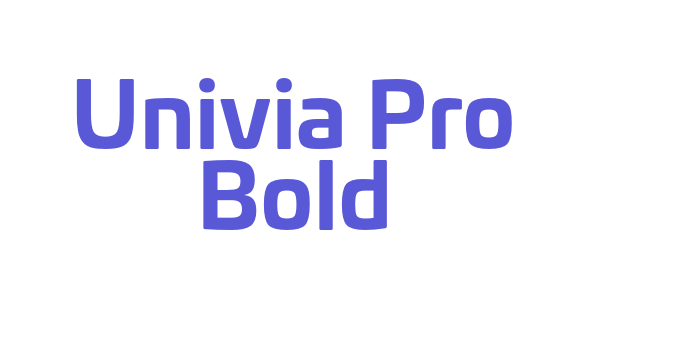 Univia Pro Bold Font Download