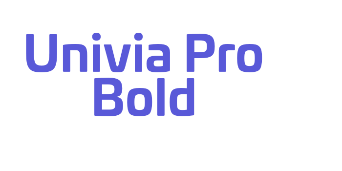 Univia Pro Bold Font