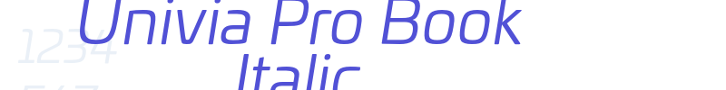 Univia Pro Book Italic-font