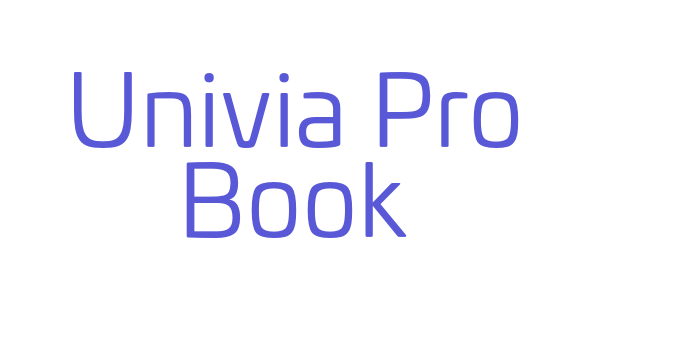 Univia Pro Book Font