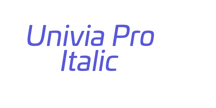 Univia Pro Italic Font Download