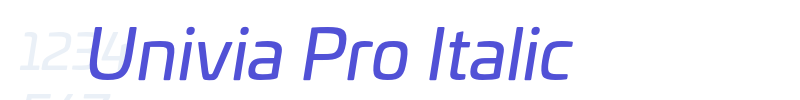 Univia Pro Italic-font