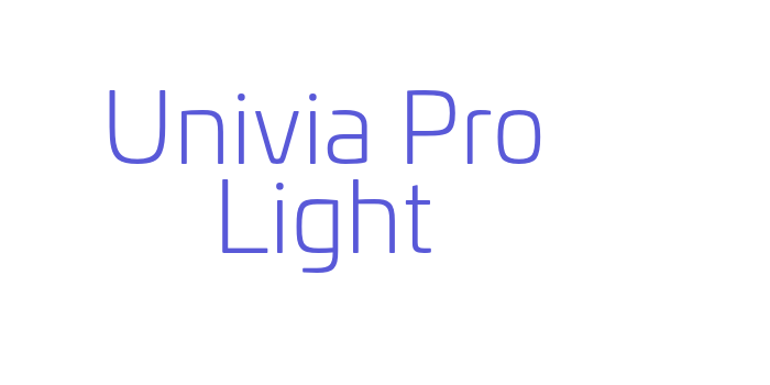 Univia Pro Light Font Download