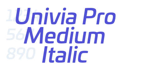Univia Pro Medium Italic