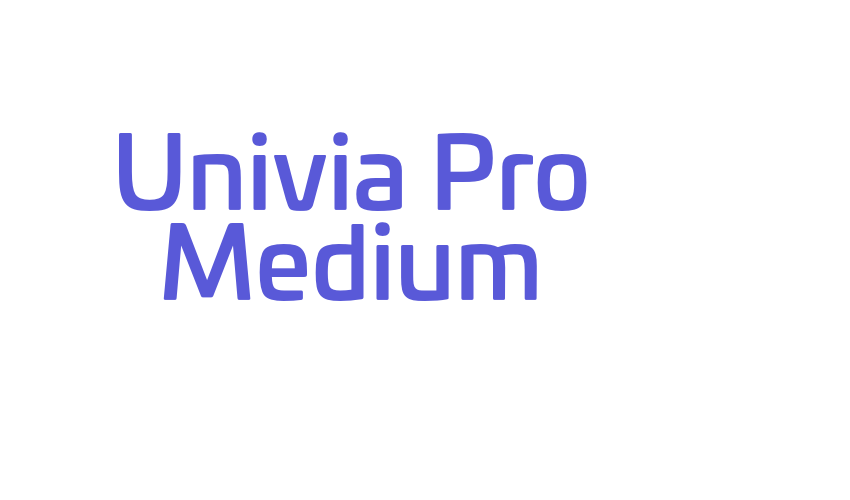 Univia Pro Medium Font Download