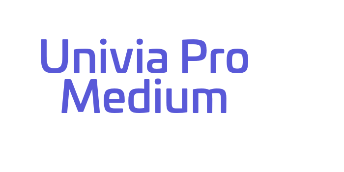 Univia Pro Medium Font Download