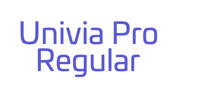 Univia Pro Regular Font