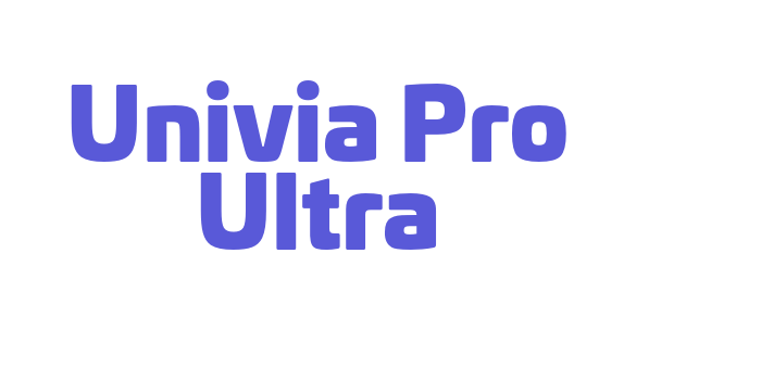 Univia Pro Ultra Font Download